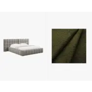 MICADONI  Sammetssäng med förvaring och dubbel huvudgavel,"Mamaia", 230x250x100