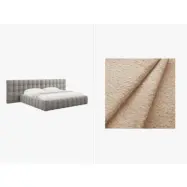 MICADONI  Sammetssäng med förvaring och dubbel huvudgavel,"Mamaia", 230x300x100