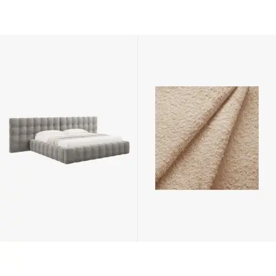 MICADONI  Sammetssäng med förvaring och dubbel huvudgavel,