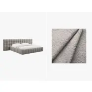 MICADONI  Sammetssäng med förvaring och dubbel huvudgavel,"Mamaia", 230x300x100