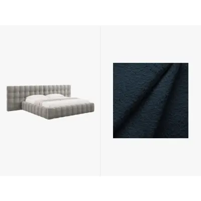 MICADONI  Sammetssäng med förvaring och dubbel huvudgavel,