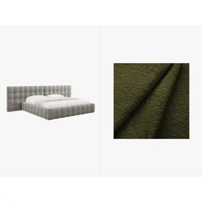 MICADONI  Sammetssäng med förvaring och dubbel huvudgavel,