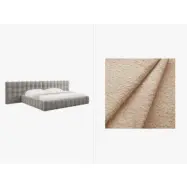 MICADONI  Sammetssäng med förvaring och dubbel huvudgavel,"Mamaia", 230x350x100