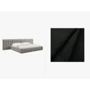 MICADONI  Sammetssäng med förvaring och dubbel huvudgavel,"Mamaia", 230x350x100