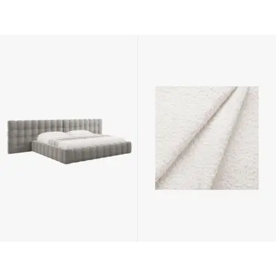 MICADONI  Sammetssäng med förvaring och dubbel huvudgavel,