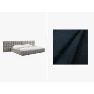 MICADONI  Sammetssäng med förvaring och dubbel huvudgavel,"Mamaia", 230x350x100