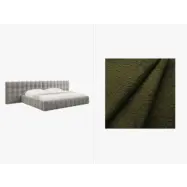 MICADONI  Sammetssäng med förvaring och dubbel huvudgavel,"Mamaia", 230x350x100