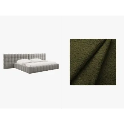 MICADONI  Sammetssäng med förvaring och dubbel huvudgavel,