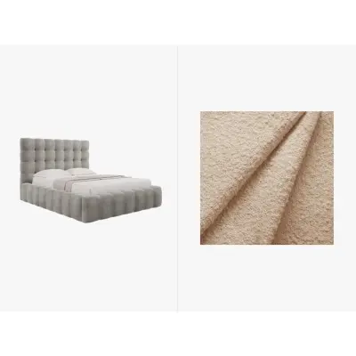 MICADONI  Sammetssäng med förvaring och huvudgavel,