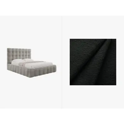 MICADONI  Sammetssäng med förvaring och huvudgavel,