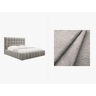 MICADONI  Sammetssäng med förvaring och huvudgavel,