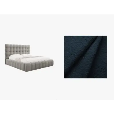 MICADONI  Sammetssäng med förvaring och huvudgavel,