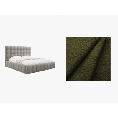 MICADONI  Sammetssäng med förvaring och huvudgavel,