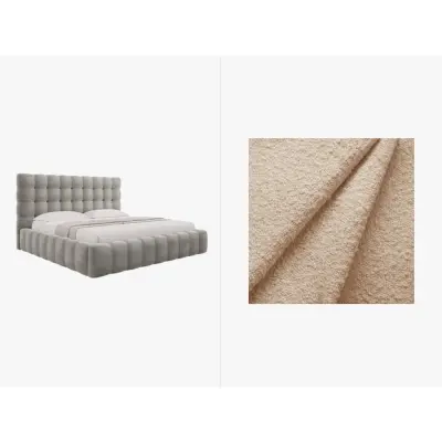 MICADONI  Sammetssäng med förvaring och huvudgavel,