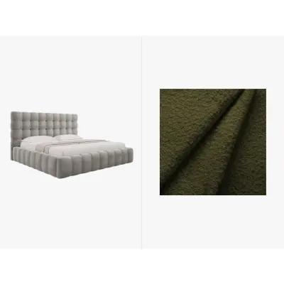 MICADONI  Sammetssäng med förvaring och huvudgavel,