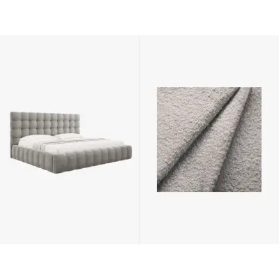 MICADONI  Sammetssäng med förvaring och huvudgavel,