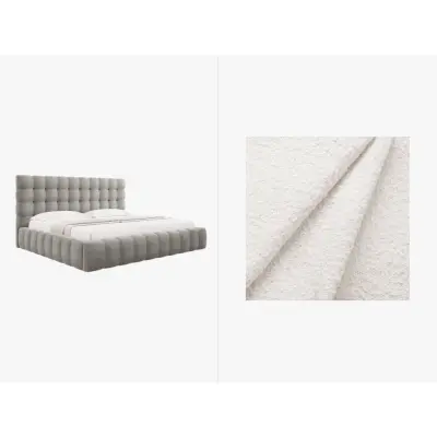 MICADONI  Sammetssäng med förvaring och huvudgavel,