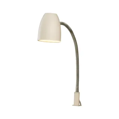 SANDNES sänglampa, vit/krom