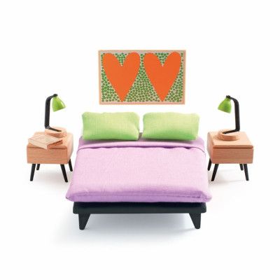 Djeco Dockskåpsmöbler Sovrum