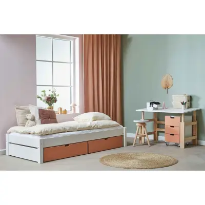 Manis-H Ull Enkelsäng med lådor - 200 cm - 90x200