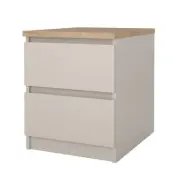 TVILUM Naia Nattduksbord med 2 lådor - Paket