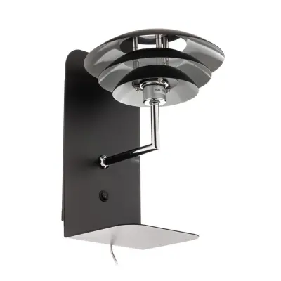 Dyberg Larsen - DL20 USB Hylla inkl. Lampe SvartDybergLarsen