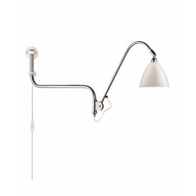 GUBI - Bestlite BL10 Vägglampa Ø16 Krom/Matt Vit