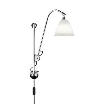 GUBI - Bestlite BL5 Vägglampa Ø16 Krom/Porslin