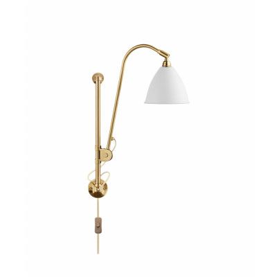 GUBI - Bestlite BL5 Vägglampa Ø16 Mässing/Matt Vit
