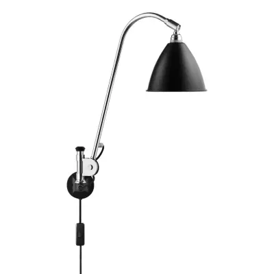 GUBI - Bestlite BL6 Vägglampa Ø16 Krom/Svart