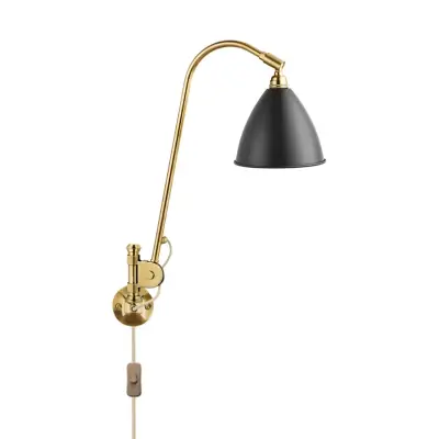 GUBI - Bestlite BL6 Vägglampa Ø16 Mässing/Svart