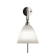 GUBI - Bestlite BL7 vägglampa Ø16 krom/porslin