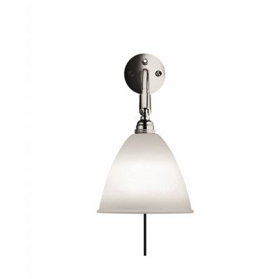 GUBI - Bestlite BL7 vägglampa Ø16 krom/porslin