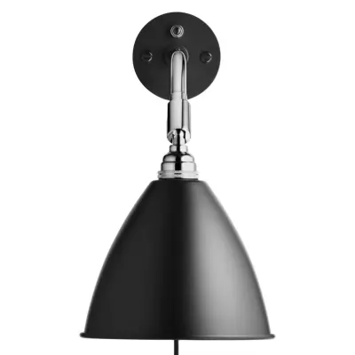 GUBI - Bestlite BL7 Vägglampa Ø16 Krom/Svart