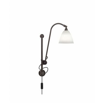 GUBI - Bestlite BL5 vägglampa, Ø 16 cm, svart/porslin