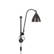 GUBI - Bestlite BL5 vägglampa, Ø 16 cm, svart/mässing