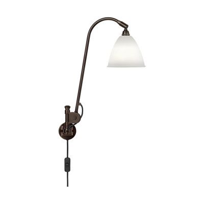 GUBI - Bestlite BL6 vägglampa, Ø 16 cm, svart/porslin