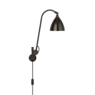GUBI - Bestlite BL6 vägglampa, Ø 16 cm, svart/mässing