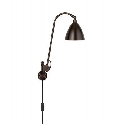 GUBI - Bestlite BL6 vägglampa, Ø 16 cm, svart/mässing