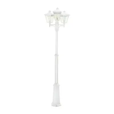 Norlys - London 3 Utomhus Parkstolpa Smal Vit