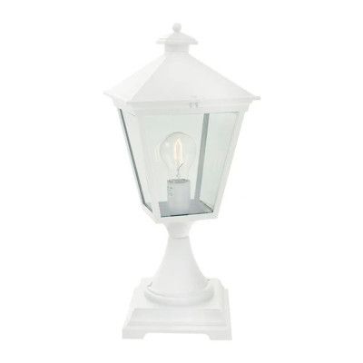 Norlys - London trädgårdslampa, 47 cm, vit, betongfot