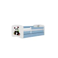 KOCOT KIDS Säng babydreams blå panda 2 med låda och madrass 140/70