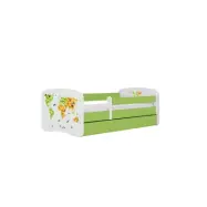 KOCOT KIDS Bed babydreams grönt kort utan låda med madrass 160/80