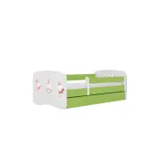 KOCOT KIDS Bed babydreams gröna kaniner med fjärilar utan låda med madrass 140/70