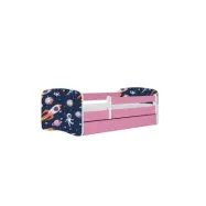 KOCOT KIDS Säng babydreams rosa kosmos utan låda med madrass 140/70