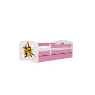 KOCOT KIDS Säng babydreams rosa basket utan låda med madrass 140/70