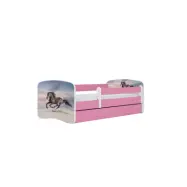 KOCOT KIDS Bed babydreams rosa galopphäst utan låda med madrass 140/70