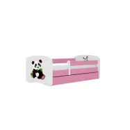 KOCOT KIDS Säng babydreams rosa panda 2 utan låda med madrass 140/70
