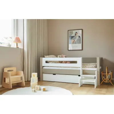 Manis-H Mimer Enkelsäng med ribbor och lådor - 200 cm - 90x200