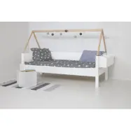 Manis-H Saga House-säng med sängram i bok - 160 cm - 90x160